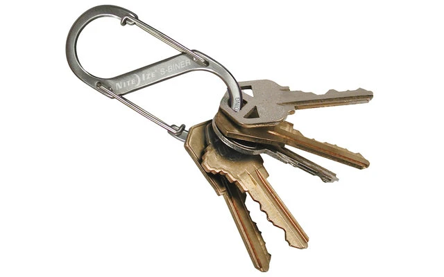 Nite Ize S-Biner Edelstahl Doppelkarabiner Schwarz 3 Nite Ize S-Biner Edelstahl Doppelkarabiner Schwarz