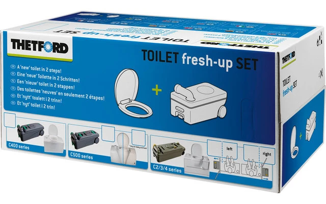 Thetford Fresh-Up Set C2 / C3 / C4 Serie (rechtes Modell) Toiletten-Aufbereitungsset 3 Thetford Fresh-Up Set C2 / C3 / C4 Serie (rechtes Modell) Toiletten-Aufbereitungsset