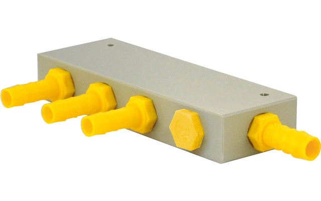 Lilie WeißGELB Wasserverteilerblock 3 Abgänge 3 Lilie WeißGELB Wasserverteilerblock 3 Abgänge