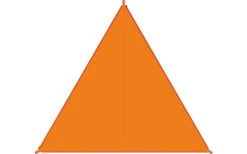 Bent Canvas Plain Single Tarp Ocean Wave / Zipper Orange -Fiamma Verkäufe 251415 1783011 6