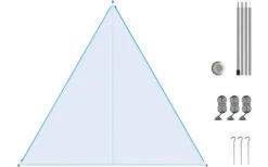 Bent Canvas Plain Set Tarp High Rise / Zipper Red -Fiamma Verkäufe 251431 1777930