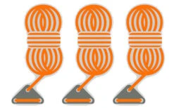 Bent Abspannleinen 3er Set Orange -Fiamma Verkäufe 251461 1777525