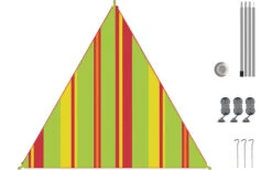 Bent Canvas Allover Set Tarp Caribbean Stripe Hawaii / Zipper Light Blue -Fiamma Verkäufe 251481 2376752