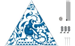 Bent Canvas Allover Set Tarp Oriental Stripe Cherry / Zipper Black -Fiamma Verkäufe 251483 1778714 1