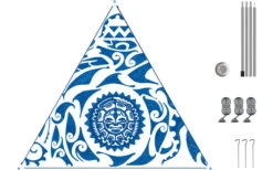 Bent Canvas Allover Set Tarp Oriental Stripe Cherry / Zipper Black -Fiamma Verkäufe 251485 1778700 1