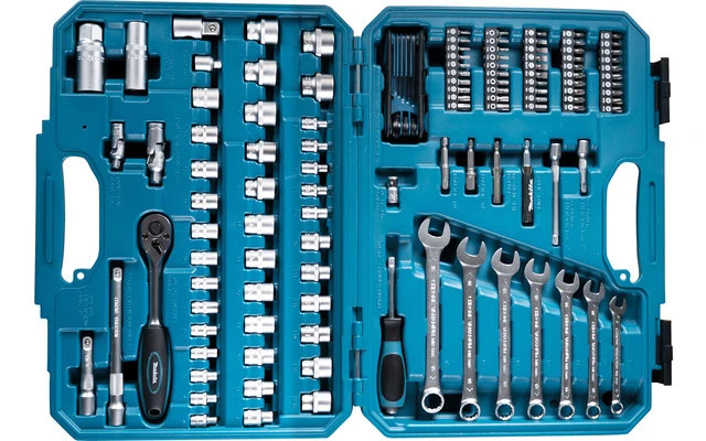 Makita E-06616 Werkzeug Set Mit Koffer 120-tlg. 3 Makita E-06616 Werkzeug Set Mit Koffer 120-tlg.