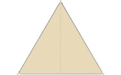 Bent TC- Zip-Canvas Single Verbindbares Sonnensegel 250 X 250 X 250 Cm Sand -Fiamma Verkäufe 448595 3884322 1