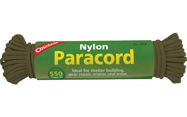 Coghlans Paracord Fallschirmseil 15,25 M Oliv 4 Coghlans Paracord Fallschirmseil 15,25 M Oliv – Bild 2