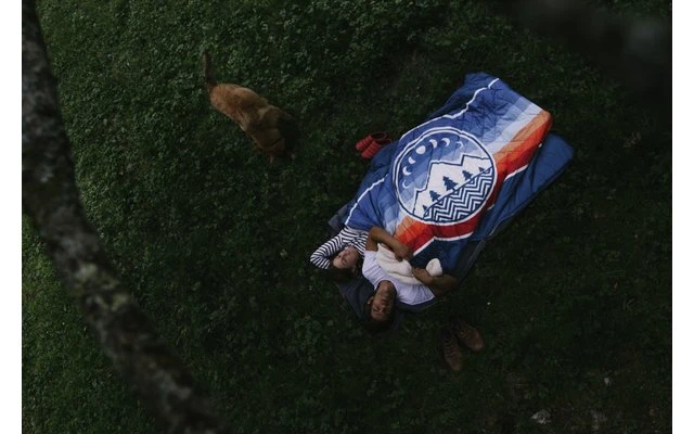 Voited Fleece Outdoor Camping Fleecedecke Camp Vibes/greengabel 4 Voited Fleece Outdoor Camping Fleecedecke Camp Vibes/greengabel – Bild 2