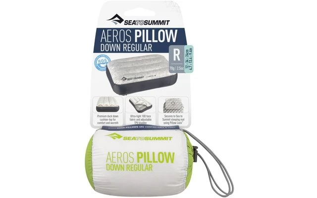 Sea To Summit Aeros Down Pillow Regular Daunenkissen Grün 6 Sea To Summit Aeros Down Pillow Regular Daunenkissen Grün – Bild 4