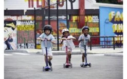 Micro Maxi Deluxe LED Kinder Kickboard Blau -Fiamma Verkäufe 536095 3535802