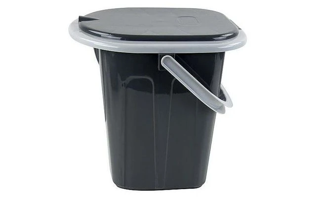 Bo-Camp Tragbare Quadratische Toilette 30 X 41 X 45 Cm Grau 4 Bo-Camp Tragbare Quadratische Toilette 30 X 41 X 45 Cm Grau – Bild 2