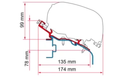 Fiamma Adapter Elddis Markisenadapter Für Fiamma F80/F65 370 -Fiamma Verkäufe 671505 4593621