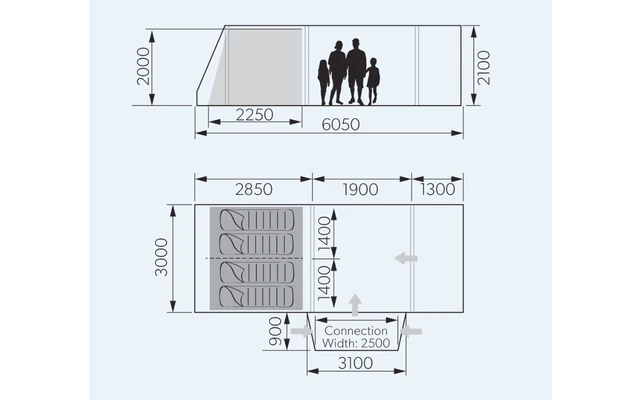 Dometic Rarotonga DA FTT 401 AIR TC LH Aufblasbares Driveaway Vorzelt 3 M Modell Links 6 Dometic Rarotonga DA FTT 401 AIR TC LH Aufblasbares Driveaway Vorzelt 3 M Modell Links – Bild 4