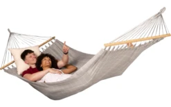 La Siesta Alisio Outdoor Doppel Stabhängematte Almond -Fiamma Verkäufe 712502 4912832