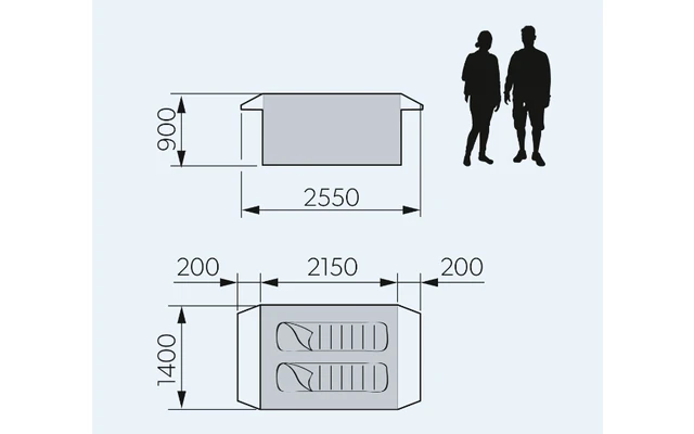 Dometic Pico FTC 2X2 TC Aufblasbares Campingzelt Für Zwei Personen 3 Dometic Pico FTC 2X2 TC Aufblasbares Campingzelt Für Zwei Personen
