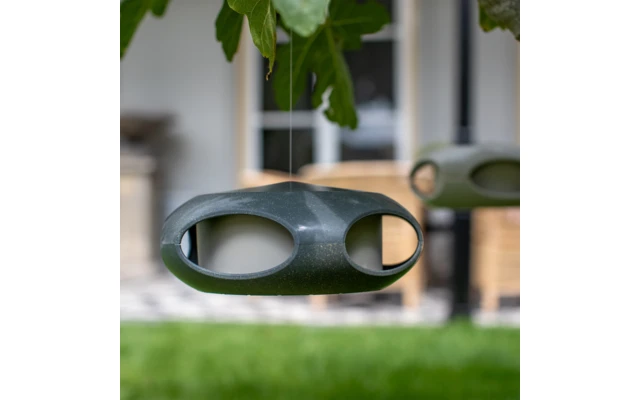 Koziol Vogelfutterhaus Nature Ash Grey 3 Koziol Vogelfutterhaus Nature Ash Grey