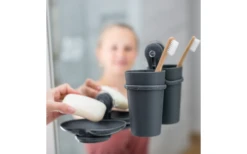 Koziol Loop Seifenschale Mit Saugnapf Ash Grey -Fiamma Verkäufe 735590 4917173 1