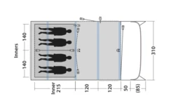 Outwell Avondale 4PA Tunnelzelt -Fiamma Verkäufe 748517 5009087