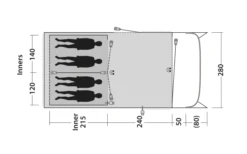 Outwell Greenwood 4 Tunnelzelt -Fiamma Verkäufe 748523 5009078