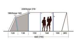 Outwell Hayward Lake 6ATC Aufblasbares Tunnelzelt 6 Personen 15 Outwell Hayward Lake 6ATC Aufblasbares Tunnelzelt 6 Personen -Fiamma Verkäufe 789692 5207240