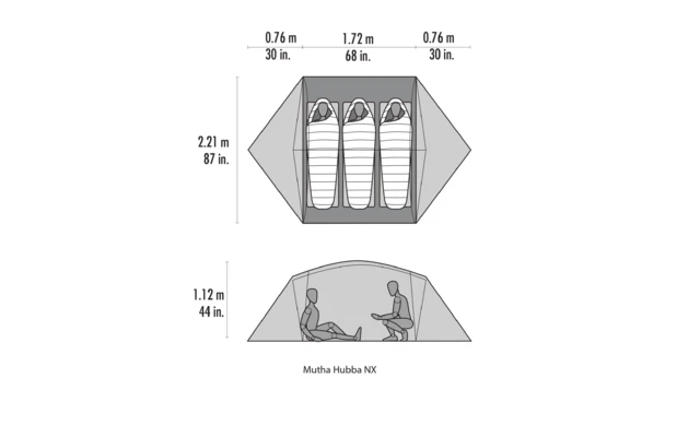 MSR Mutha Hubba NX V2 3 Personen Weiß 8 MSR Mutha Hubba NX V2 3 Personen Weiß – Bild 6