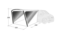 Outwell Zelt Touring Shelter Air -Fiamma Verkäufe 823676 5319677